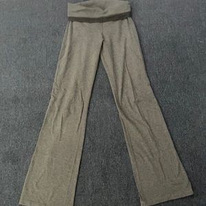 Gray bootcut yoga pants